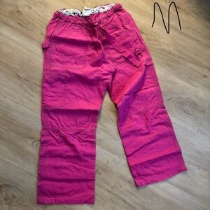 Pink Scrub Cargo Pants